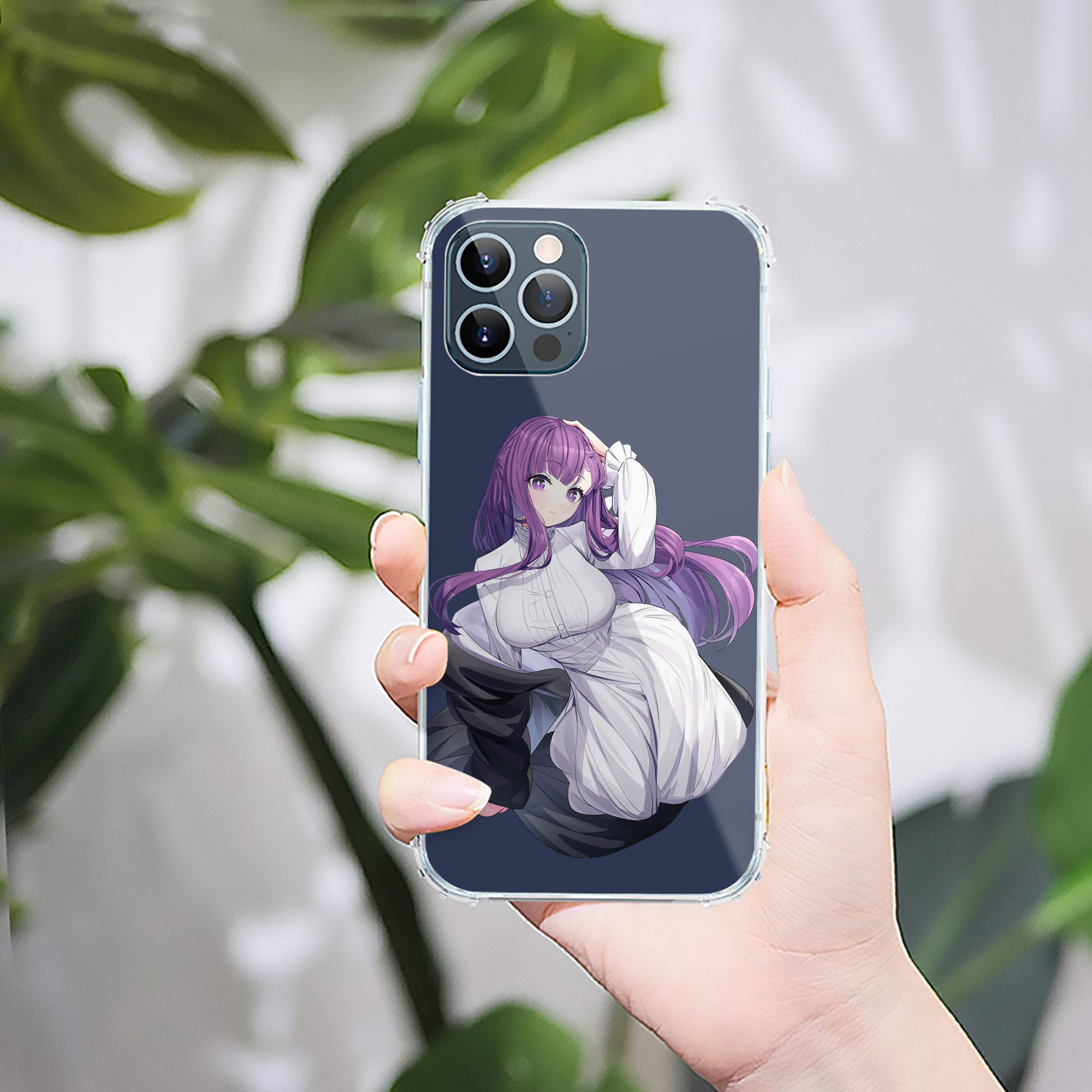 （画像用） 葬送のフリーレン Frieren 【iPhone 12シリーズ対応】透明スマホケース（クリアソフトケース）